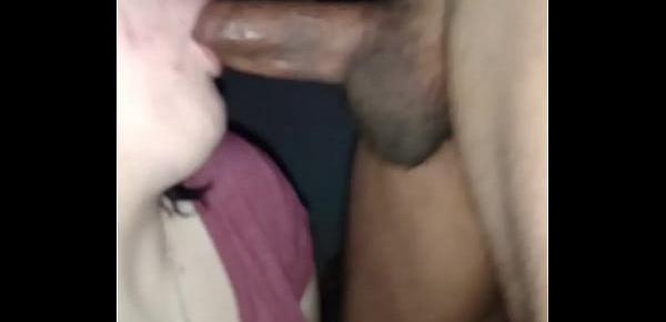 spun chick sucks my cock while bf records